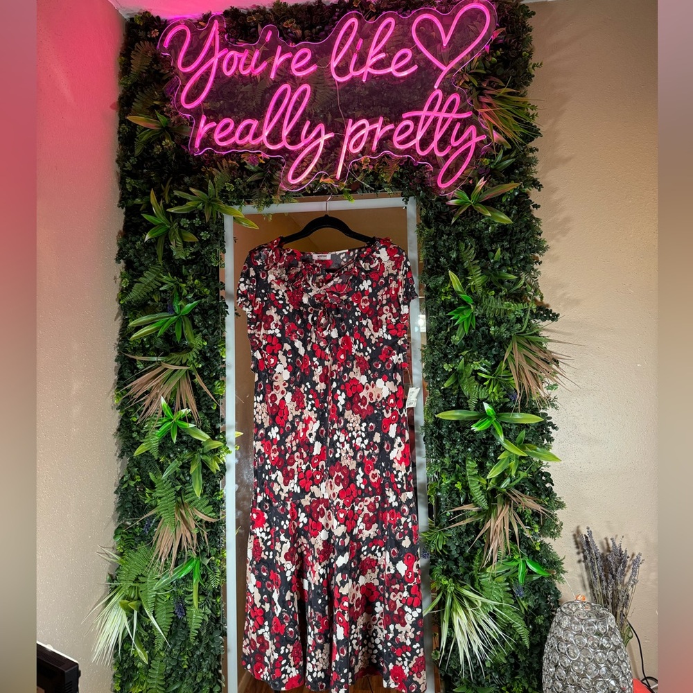Brand New Vintage Moschino Silk Drop Waist Dress
